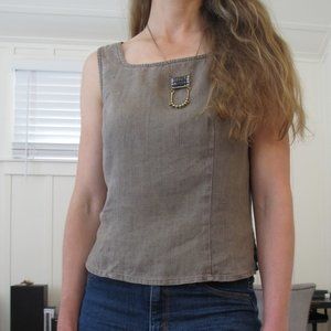 Vintage Linen Tank Top